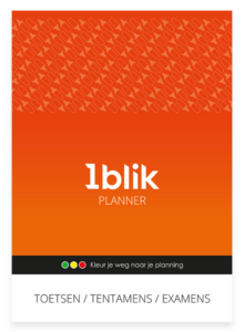 1blik Planner Toetsen, tentamens of examens